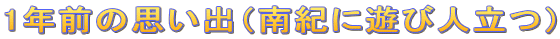 1�N�O�̎v���o�i��I�ɗV�ѐl���j